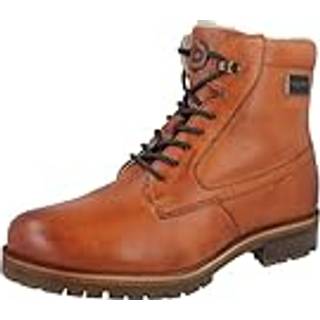 bugatti Herren Schnürboots cognac Glattleder