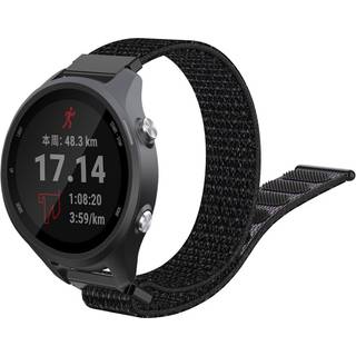 Garmin Forerunner 245 nylonurrem med velcro - helt sort