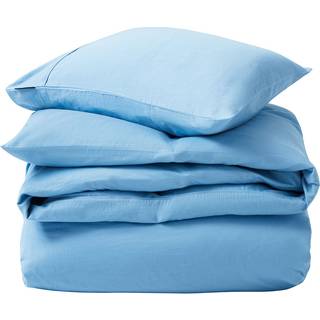 Lexington Washed Cotton Sateen Sengesæt 220x220 + 50x60 Cm - Sengetøj Bomuld Blue Sky - 12410009-5657-S305