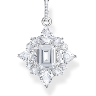 Thomas Sabo PE963-051-14 Silberner Kettenanhänger mit weißen Steinen Damen