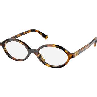 Miu Miu Kvinde MU 04ZS VAU08N Solbriller Acetat Skildpadde Transparent Rund Normal