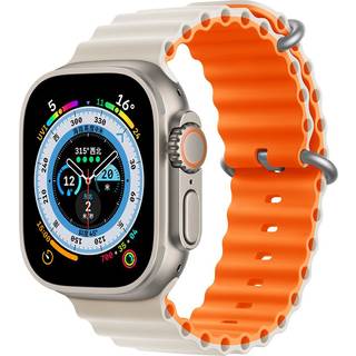 Devia Deluxe Sport6-armbånd til Apple-ur 42mm/ 44mm/ 45mm/ 49mm - Starligh/Orange