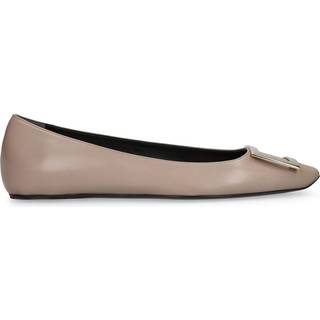Roger Vivier Belle Vivier leather ballet flats - grey - EU 41.5