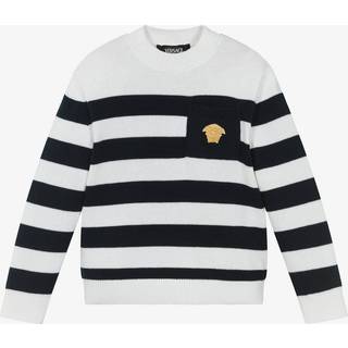 Versace Kids Medusa striped cotton sweater - multicoloured - Y 8