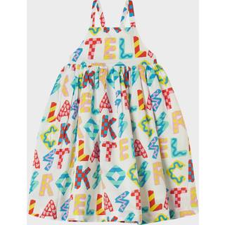 Stella McCartney Kids Logo printed cotton dress - white - Y 12