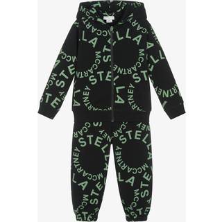 Stella McCartney Kids Logo cotton sweatshirt and sweatpants set - multicoloured - Y 12