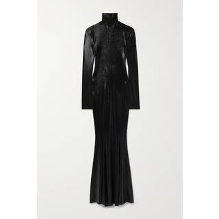 Norma Kamali LamÃ© maxi dress - black - M
