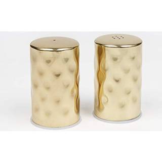 American Metalcraft GHSP2 Hammered Salt & Pepper Shaker Set Gold 2-Ounces hver