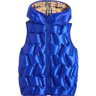 Burberry Kids Quilted down vest - blue - Y 10