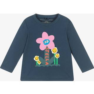 Stella McCartney Kids Baby printed cotton jersey top - blue - M 3