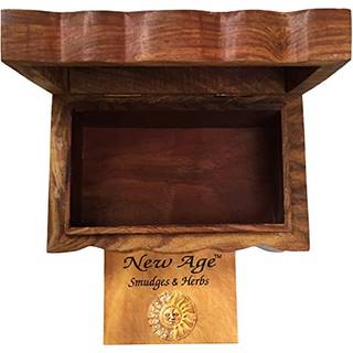 New Age Imports Inc. Gaveideer ~ Tree of Life udsk?ret h?ndlavet tr?kasse 4 tommer med 6 tommer ~ ideel til opbevaring af smykkem?nter tartot kor