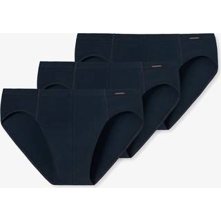 Schiesser Herren Slips blau Baumwolle & Mix unifarben