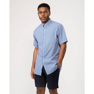 GANT Herre Regular fit klassisk gingham poplin-skjorte med korte ærmer (XL)