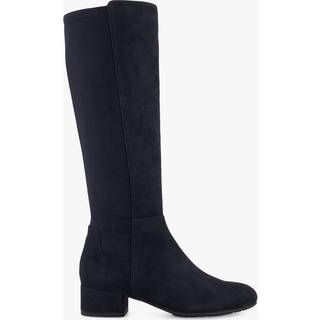 Dune London Dune London Blue Standard Fit Tayla Smart Stretch High Leg Boots