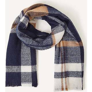 Accessorize Accessorize Blue Check Blanket Scarf