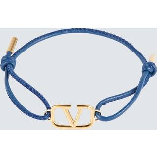 Valentino Garavani VLogo Signature leather bracelet - black - One Size