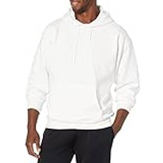 Hanes mænds ultimative bomulds tungvægt pullover hoodie sweatshirt hvidt medium