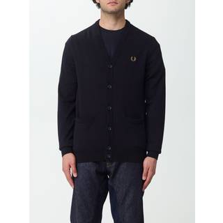 Fred Perry Herren Cardigan blau unifarben