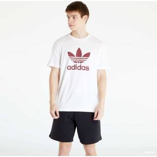 Adicolor Classics Trefoil T-shirt - White / Shadow Red - XS