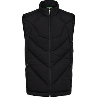 BOSS Green Herren Daunenweste schwarz unifarben