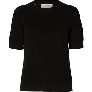 SELECTED FEMME Slfelinna New Ss Knit Top Noos Black XS