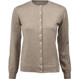Stenströms Sigrid Beige cardigan i merinould | Dame |Strik & Trøjer | Størrelse: S | Beige | Solid | Lange Ærmer