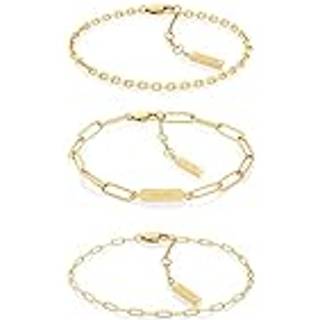 Calvin Klein 35000435 Damen-Armband Set Edelstahl Goldfarben