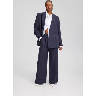 Gestuz Lizagz Linen Hw Pants Noos Bukser 10908814 Tammy Navy (40)