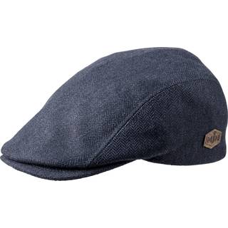 MJM Hats MJM Daffy 3 32 Virgin Wool Blue Herringbone - M (56 cm)