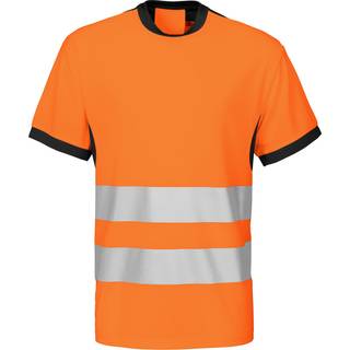 ProJob 646009 6009 t-shirt en iso 20471 klasse 2 / Arbejds T-shirt Orange/Sort XL