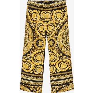 Versace Kids Barocco wide-leg silk twill pants - multicoloured - Y 6