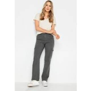 Lts Tall Grey Straight Leg Cargo Jeans Long > 14 Lts | Tall Women's Straight Leg Jeans - Long 14