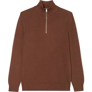Marc O'Polo Herren Pullover braun unifarben