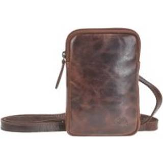 Handytasche zum Umhängen Leder "Rugged" teak brown 1305-25 | Greenburry.de
