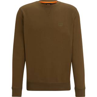 BOSS Orange Herren Sweatshirt grün unifarben