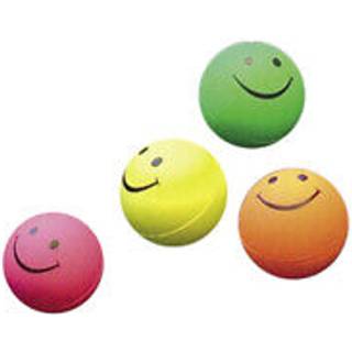 Net med 4 stk. Foam Gummi Smiley bolde