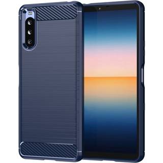 Carbon Flex Etui Sony Xperia 10 III Lite / 10 Iii - Blå