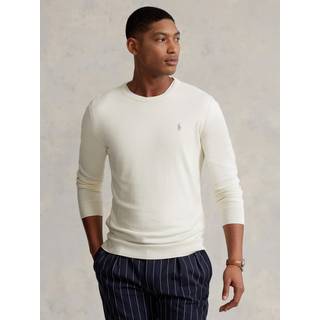 Polo Ralph Lauren Herren Pullover weiß unifarben Slim Fit