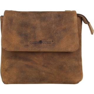 Schultertasche Leder 19x17cm "Vintage" antikbraun 1583-25 | Greenburry.de