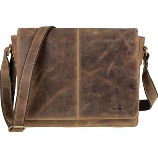 Umhängetasche Leder 35x27cm Vintage 1631-25 | Greenburry.de