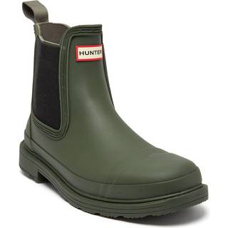 HUNTER Women's Commando Chelsea Boot Dark Olive, 36