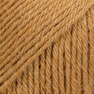 DROPS Nord 23 Karamel (Uni Colour) Indhold: 45% Superfin Alpaca, 30% Polyamid, 25% Peruviansk Highland Uld Garngruppe: A (23 - 26 masker) / 4 ply / fingering Vægt/længde: 50 g = ca. 170 meter Anbefalede pinde: 3 mm Strikkefasthed: 10 x 10 cm = 24 m x 32 p Håndvask, max 30°C / Tørres fladt.
