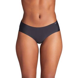 Under Armour Pure Stretch Women's 3-Pack No Show Hipster Black / Black / Steel XS