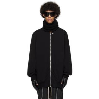 Rick Owens Jumbo Peter Flight distressed cotton jacket - black - EU 54