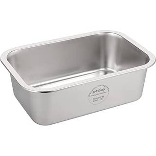 PEDAY 2,64 gallon ekstra stor hundevandskl af menneskelig kvalitet rustfrit stl til ekstra store hunde - Silver Classic