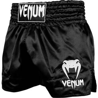 Klassiske Muay Thai Shorts Sort/Hvid