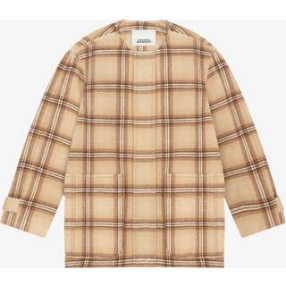 Isabel Marant Checked wool blend coat - brown - L