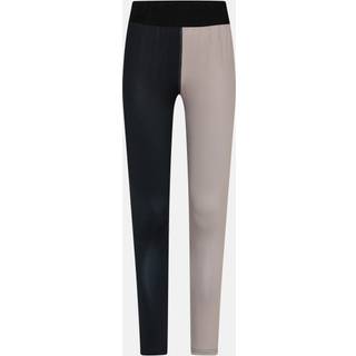Leggings "color block" | Polyester | Sort/sand