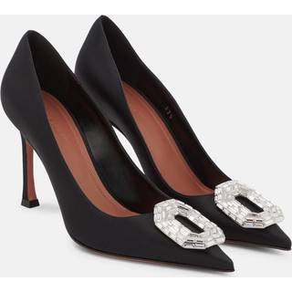 Amina Muaddi Camelia satin pumps - black - EU 37