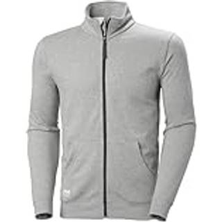 Hh classic sweatshirt l grå med lynlås